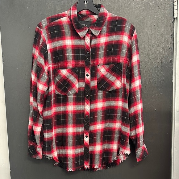 Rails Red and Black Plaid Button-Up Shirt Size Small - Picture 1 of 5